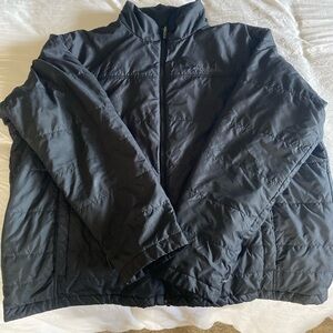 Columbia Omni Heat Black Turbo Down Puffer Jacket Men's size XXL